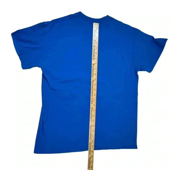 MAJESTIC Mens Chicago Cubs 2016 NL Champs Medium Raise The Flag Baseball T-Shirt - Picture 8 of 9